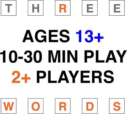 Miniatura 4 de Presenta: Tres Palabras O Menos - Un simple pero desafiante pequeño juego de palabras; Diseñado para 2-6 jugadores mayores de 13 años que son un