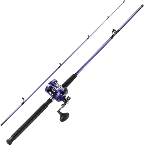 Sougayilang Combo de carrete de caña de pescar de arrastre – Caña de pesca resistente en la costa/bagre con carrete de tamaño 4000, combo de agua