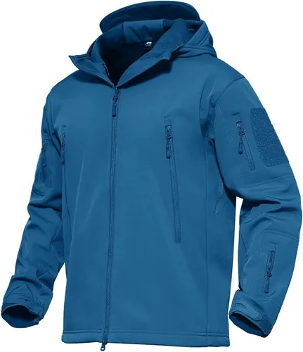 Miniatura 7 de MAGCOMSEN Chaqueta táctica para hombre, impermeable, con forro polar, para esquí, nieve, invierno, cortavientos