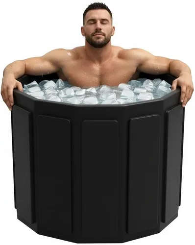 Miniatura 17 de Ice Bath - Bañera fría – Baño de hielo portátil para adultos, bañera plegable aislada de 6 capas para crioterapia y recuperación muscular, bañera
