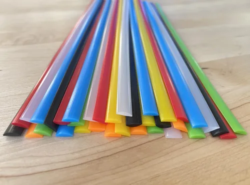 Miniatura 7 de JounJip Varillas de soldadura de plástico LDPE (7 colores) – Varillas planas de polietileno de baja densidad para reparación de kayak, canoa, tanque