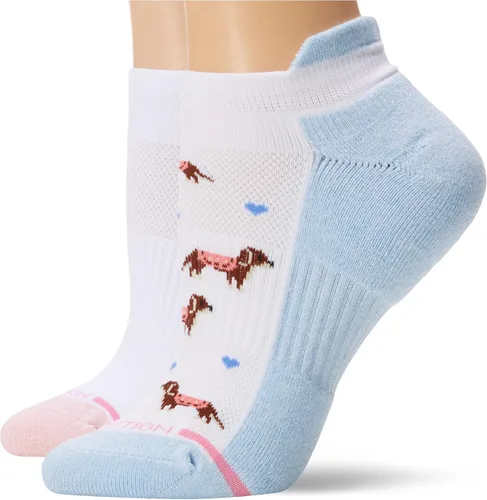 Miniatura 3 de Dr. Motion Calcetines de compresión de corte bajo para mujer, paquete de 2