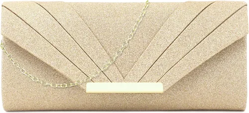 Gabrine Bolso envolvente de noche para mujer bolso de mano lentejuelas brillantes material de tela para bodas fiestas bailes de graduación