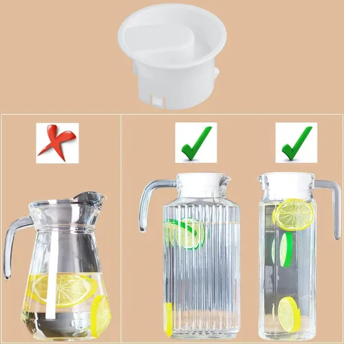 Miniatura 3 de Tapas de jarra de agua, de plástico, a prueba de polvo, resistentes a las salpicaduras, tapones para botellas para jarras de agua, jarras de vidrio