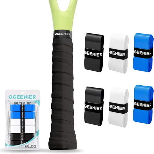 Miniatura 15 de OGEENIER Tennis Racket Grip Tape, 3, 6, 12 Pack Tennis Overgrip Tape, Absorbent and Anti-Slip, Precut Soft Racquet Wrap Grips Tape for Pickleball