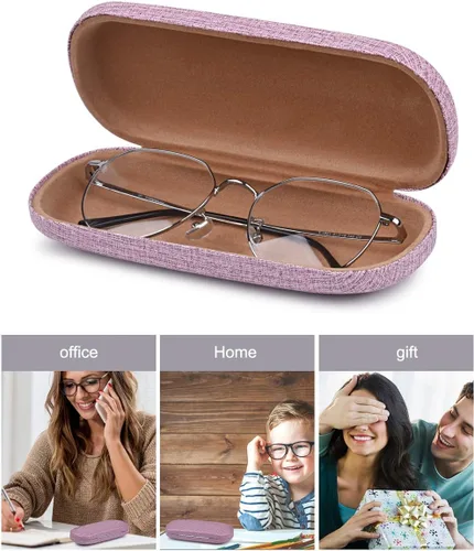 Miniatura 3 de Estuche rígido para gafas, paquete de 3 fundas protectoras unisex para gafas