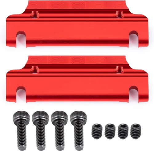 Miniatura 2 de SWX 2 soportes de barra estabilizadora central de aluminio, escala 1/8 ARRMA 6S, retenedor de barra de rodillo de aleación compatible con piezas