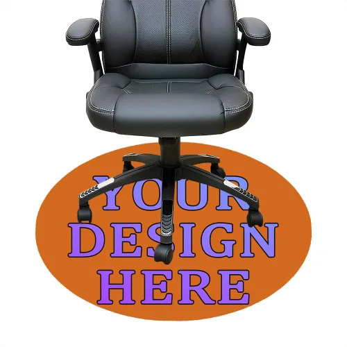 Miniatura 20 de Tapete redondo personalizado para silla de escritorio de oficina, diseño de tu propio logotipo de foto, texto, alfombrillas circulares
