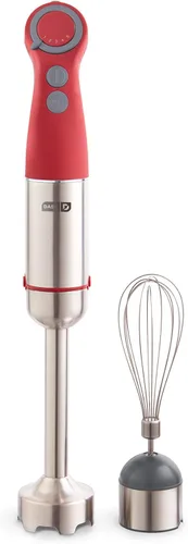 Miniatura 10 de Dash Chef Series - Batidora de mano de inmersión de 5 velocidades con cuchillas de acero inoxidable, accesorio para batidora y guía de recetas