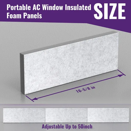 Miniatura 2 de Mxclimate Paneles de espuma aislados para kit de ventilación portátil de ventana de CA, paneles de sellado de aislamiento de aire acondicionado