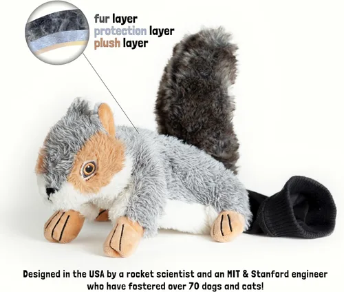 Miniatura 6 de Milunova Pupr Pals - Marioneta de juguete para perros y gatos con acolchado resistente para un juego interactivo seguro, protección para evitar que