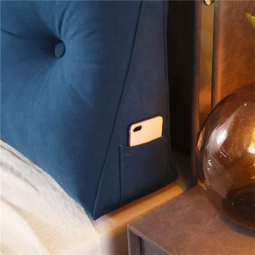 Miniatura 8 de Almohada triangular para cabecero, cojín grande para cabecero con cuña, almohada de lectura, respaldo de posicionamiento, cojín para cama de día