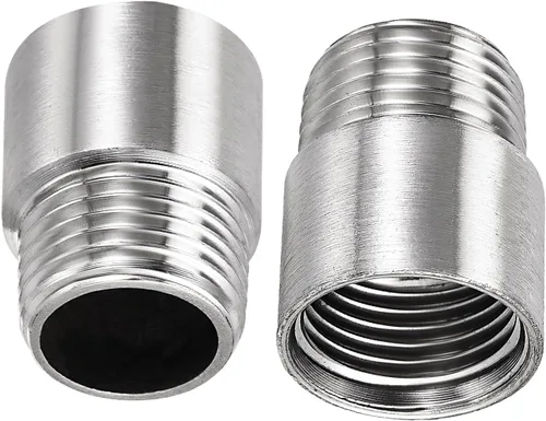 DTGN Accesorios de tubo de extensión de cabezal de ducha de 1.18 x 0.94 pulgadas (largo x profundidad), paquete de 2, bueno para baño, extensión de