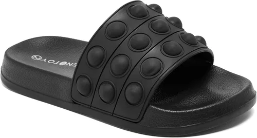 Miniatura 8 de Engtoy Sandalias para niños y niñas, unisex, ligeras, antideslizantes, puntera abierta, cómodas, para ducha, playa, divertidas sandalias