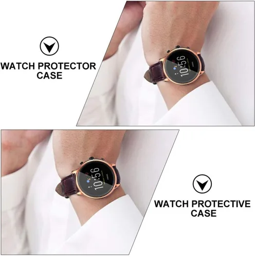 Miniatura 6 de Mikikit Funda de reloj compatible con Fossil 5 Carlyle, funda protectora de TPU para reloj, 5 unidades, color aleatorio
