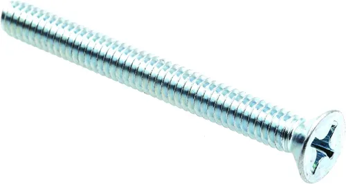 Prime-Line 9002030 Tornillos de máquina, cabeza plana, Phillips Drive, 1/4 In.-20 X 2-1/2 pulgadas, acero chapado en zinc (paquete de 50)