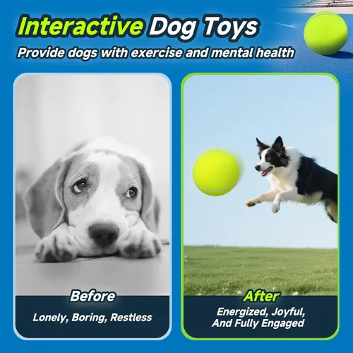 Miniatura 7 de HETOO Pelotas de Tenis Gigantes para Perros: Juguetes para Perros Grandes de 9.5 Pulgadas - Pelotas de Juguetes para Perros de Pastoreo al Aire