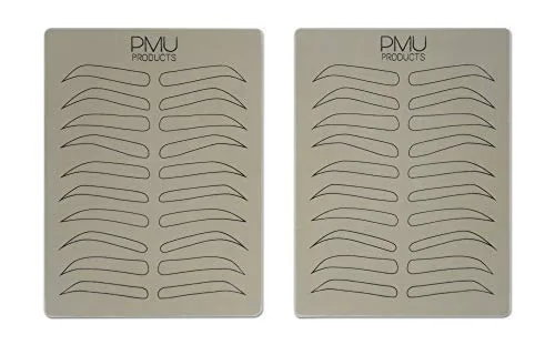 Miniatura 4 de Cosmopolitan Pack Piel de práctica de microblading de doble cara Látex profesional realista para tatuajes Variedad especial de diseños