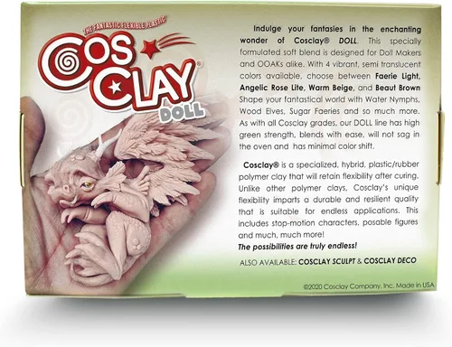 Miniatura 2 de Cosclay Muñeca - Beige cálido - Firme medio - Arcilla polimérica flexible (8 onzas)