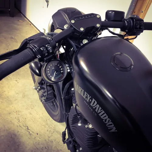 Miniatura 4 de JBSporty ♤ juego con soporte lateral para velocímetro para Harley Sportster♧