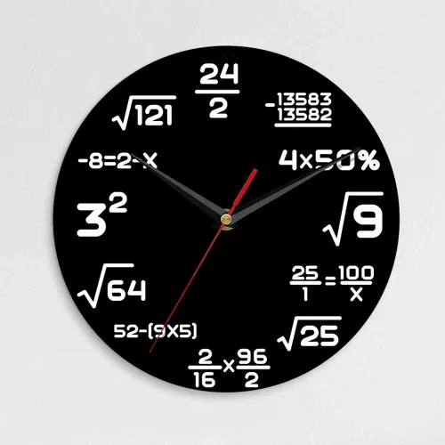 Miniatura 13 de Reloj de pared, 10 pulgadas, silencioso, sin tictac, decoración de cocina para el hogar, funciona con pilas, para baño, dormitorio, sala de estar