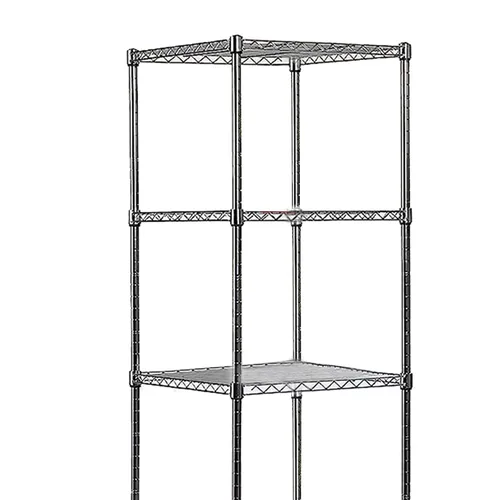 Miniatura 9 de Juggernaut Storage "18"W x 18"D x 59"H Unidad de estantería delgada de alambre de 5 niveles, capacidad de 500 libras, cromado
