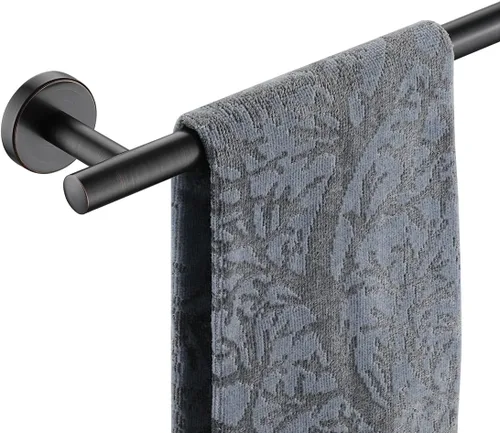 Miniatura 11 de JQK Barra de Toalla de Baño, 33 Pulgadas de Acero Inoxidable 304 Grueso de 0.8mm Soporte de Toalla Individual para Baño, Soporte de Toalla