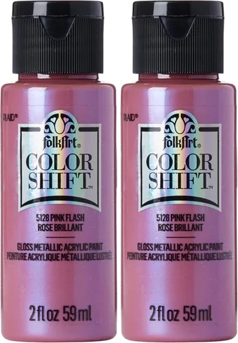 Miniatura 15 de FolkArt Pintura de cambio de color, 2 onzas, Plum Flash 2 Fl Oz Flash de ciruela