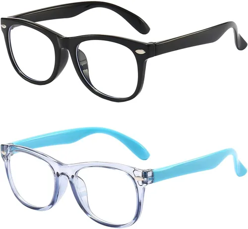 Miniatura 21 de FANNYGO Paquete de 3 gafas de bloqueo de luz azul para niños, gafas de lectura para computadora para niños y niñas de 3 a 9 años