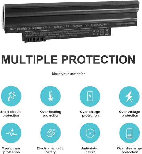 Miniatura 4 de Fancy Buying Batería para laptop Acer Aspire One D255 D257 D260 522 722 AL10A31 AL10B31 AL10BW AL10G31 BT.00603.121 LC.BTP00 Gateway LT23 LT25