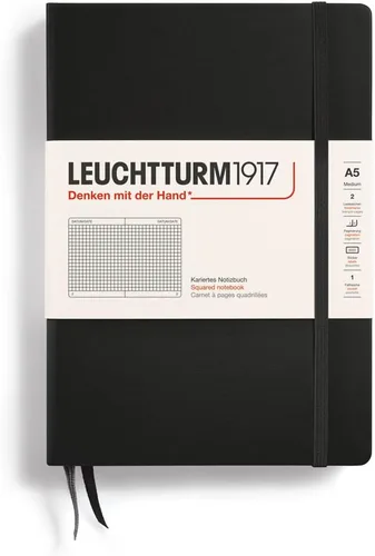Miniatura 46 de LEUCHTTURM1917 - Cuaderno de tapa dura mediano A5 con 251 páginas numeradas para escritura y diario (verde menta, con puntos)