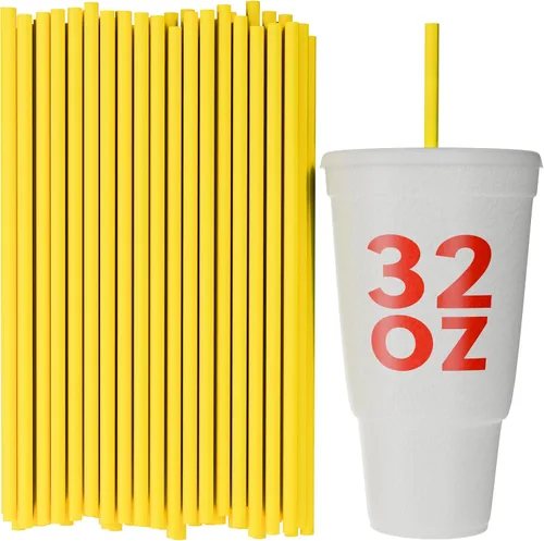 Miniatura 9 de Pajitas de vaso desechables - 10 pulgadas de alto (negro, 250)