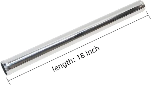 Miniatura 4 de Tubo de aluminio recto pulido, OD 3 pulgadas (76 mm), longitud 18.00 pulgadas (457 mm) Tubo de admisión Tubo universal sin costuras redondo