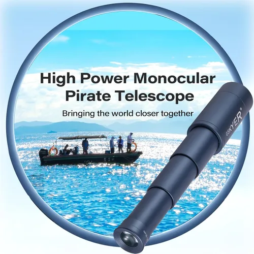 Miniatura 3 de Telescopio monocular de 25 x 50, monoculares para adultos de alta potencia: zoom compacto HD para hombres, regalos geniales con prisma BAK4 y lente