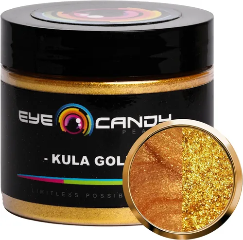 Miniatura 22 de Pigmentos Eye Candy Oro Mica en Polvo Premium - Kin Gold (25gr) - para Epoxi, Resina, Jabón, Pintura, Carpintería, Vaciado de Acrílico, Bombas