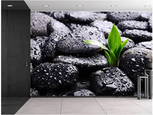 Miniatura 9 de wall26 - Black Rocks on a Lake - Mural de pared, calcomanía extraíble, decoración del hogar - 66x96 pulgadas