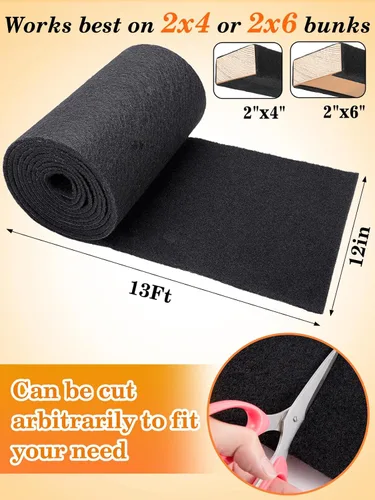 Miniatura 5 de PAMASE Boat Trailer Bunk Carpet - Ultra Thick Wear-Resistant Marine Carpeting Covers for Boat Lift Bunks, Shock Absorption Padding Mats Parts
