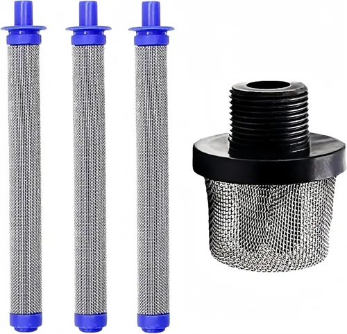 Juego de filtros de repuesto para filtros rociadores de pintura Graco, incluye 1 paquete 288716 de rosca de filtro de entrada de 3/4 pulgadas y 3