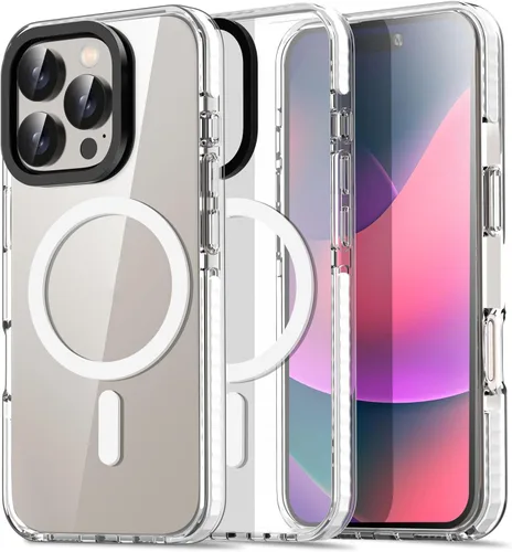 Miniatura 342 de AICase Funda protectora para iPhone 16 compatible con iPhone 16, delgada, ligera, transparente [no amarillenta] Diseño vibrante