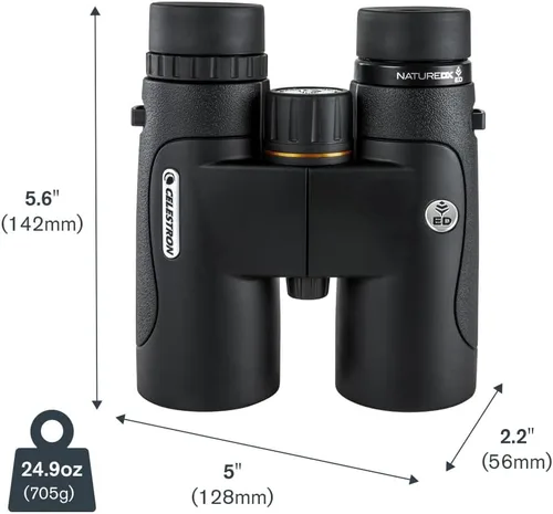 Miniatura 10 de Celestron Binoculares Nature DX ED 10x42 Premium - Lentes objetivo de dispersión extra baja - Binoculares para exteriores y observación de aves