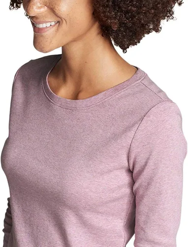 Miniatura 3 de Eddie Bauer Camiseta favorita de manga larga con cuello redondo para mujer
