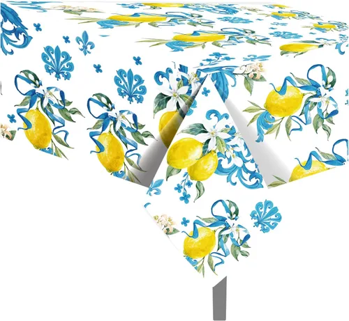 Miniatura 50 de 1 paquete de mantel de plástico con diseño de bandera americana del 4 de julio para fiesta, 54 x 87 pulgadas de largo, mantel rectangular para bufé