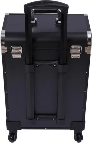 Miniatura 6 de Estuche de maquillaje profesional con cajones, carrito grande para cosméticos con cerraduras, estuche organizador de cosméticos para maquillaje