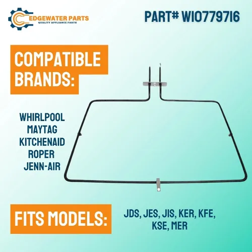 Miniatura 2 de Edgewater Parts W10779716 Elemento de horneado para hornos de cocina Reemplazo Compatible con Whirlpool, KitchenAid, Maytag y Jenn-Air