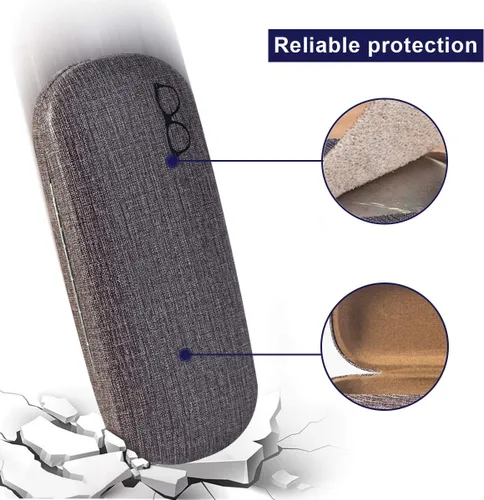 Miniatura 5 de Estuche rígido para gafas, paquete de 3 fundas protectoras unisex para gafas