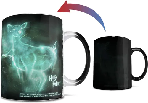 Miniatura 14 de Morphing Mugs Harry Potter - No Dejes Que Los Muggles Te Derroten - Frase - Taza de 11 oz Sensible al Calor – Taza de Café y Té de Cerámica que