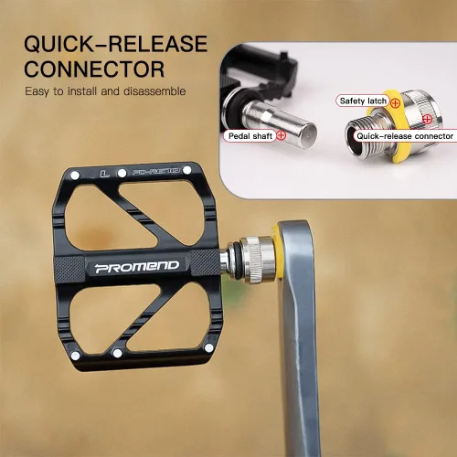 Miniatura 5 de Pedales de bicicleta doorslay de aleación de aluminio, pedales de bicicleta de montaña, pedal de plataforma de bicicleta, pedales MTB, plataforma