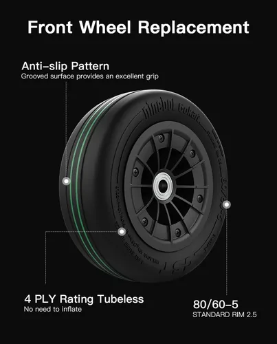 Miniatura 3 de Stio GoKart Front Wheel Assembly for Ninebot by Segway Go Kart Kit, Go Karting Kart Replacement Wheel Kit 1 pieza