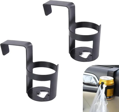 2 portavasos colgantes para automóvil, para ventana de automóvil, reposabrazos de asiento de vidrio, soporte para tazas de agua, accesorio de