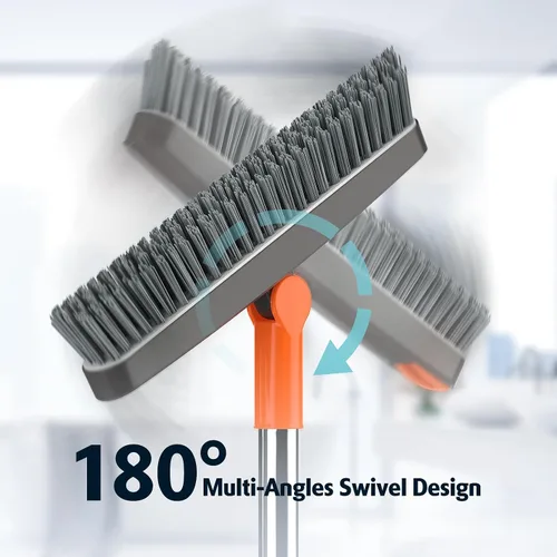 Miniatura 4 de AIR U+ Cepillo de lechada con mango largo cepillo de limpieza giratorio de 180° con pinzas para sujetar el cabello en forma de V cepillo de lechada